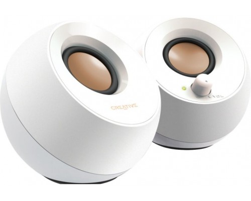 Creative Pebble White 2.0 USB Jack Speakers (51MF1680AA001)