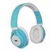 ART Bluetooth Headphones with microphone AP-B04 white/cyan