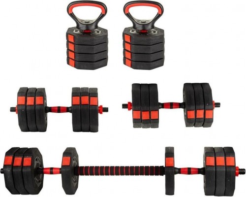 Eb Fit dumbbells 1039206 bituminous 2 x 10 kg