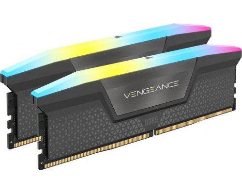 Corsair Vengeance RGB, DDR5, 64 GB, 5200MHz, CL40 (CMH64GX5M2B5200Z40K)