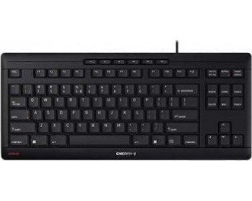Cherry CHERRY STREAM KEYBOARD TKL klawiatura USB QWERTY Angielski Czarny