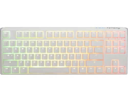 Ducky One 3 Classic Pure White TKL Gaming  RGB LED - MX-Brown