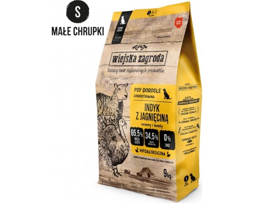 Wiejska Zagroda Turkey with lamb (dorosły) chrupki S 9kg