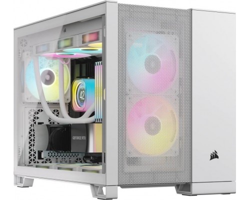 Corsair Corsair 2500D Airflow Micro-ATX, szkło hartowane - biała