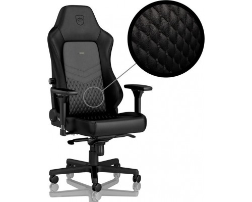 Noblechairs HERO made of genuine leather - Black/Black (GAGC-118)