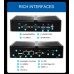 Komputer Eglobal Bezwentylatorowy mini PC M3 Intel J4125, HDMI, VGA, 2xCOM, 2xLAN, WiFi, BT, SIM