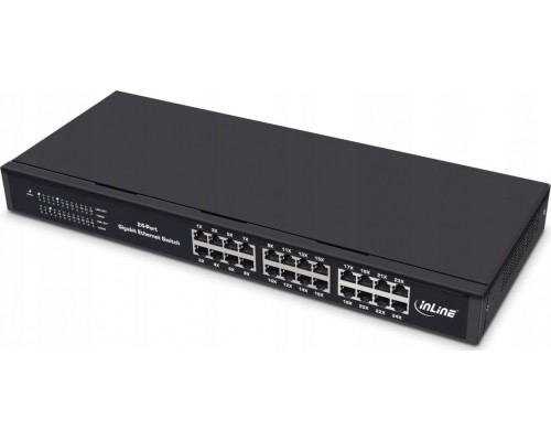Switch InLine ® Gigabit Network Switch 24-Port, 1Gb/s, 19
