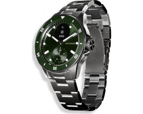 Smartwatch Withings Withings Scanwatch Nova - zegarek z funkcją EKG, pomiarem pulsu, SPO2 i temperatury oraz mierzeniem aktywności fizycznej i snu (42mm, green)