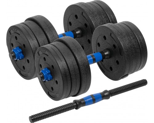 Rebel ‎‎‎Dumbbells RBA-2300 bituminous 2 x 10 kg