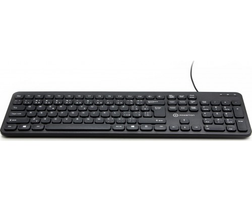 Powerton Powerton WPK102, klawiatura Slim CZ/SK, klasyczna, przewodowa (USB), czarna, cicha