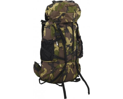 vidaXL Plecak turystyczny, zielone moro, 80 L, tkanina Oxford
