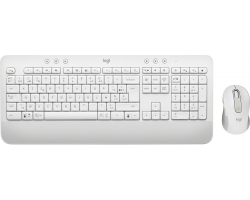 Logitech Logitech Signature MK650 Combo For Business klawiatura Dołączona myszka Biuro Bluetooth AZERTY Belgijski White