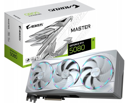 Gigabyte AORUS GeForce RTX 5080 Master ICE 16GB GDDR7 (GV-N5080AORUSM ICE-16GD)