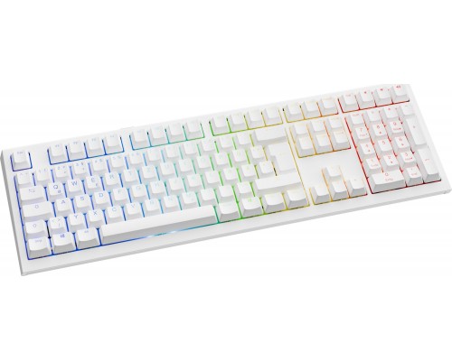 Ducky One X Wireless Gaming Keyboard | Inductive | Hot-Switchappable | RGB | Ducky Inductive Switch | ISO (DE) layout | White