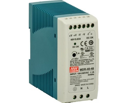 Barox PS-DIN-AC/48/120 adapter zasilający/ inwentor Wewnętrzna 120 W Niebieski, Szary
