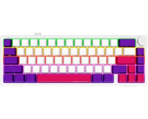 LORGAR KBP70MW, Wireless 65% Mechanical Gaming  Pro, White, EN layout