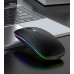 MYSZKA BEZPRZEWODOWA SLIM LED ŁADOWANA RGB Bluetooth+USB 2.4Ghz AKUMULATOR