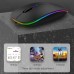 MYSZKA BEZPRZEWODOWA SLIM LED ŁADOWANA RGB Bluetooth+USB 2.4Ghz AKUMULATOR