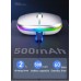 MYSZKA BEZPRZEWODOWA SLIM LED ŁADOWANA RGB Bluetooth+USB 2.4Ghz AKUMULATOR
