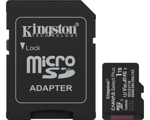 Kingston Technology Canvas Select Plus Gen3 1 TB MicroSDXC UHS-I Klasa 10