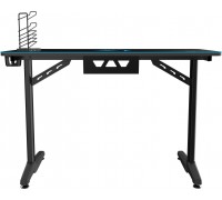 Onex | Gaming Desk w/Cup holder, headset hook, Gamepad holder, Full coverage mouse pad | GD1200H | Black
