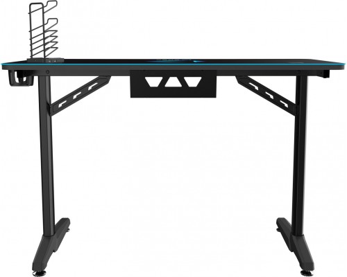 Onex | Gaming Desk w/Cup holder, headset hook, Gamepad holder, Full coverage mouse pad | GD1200H | Black