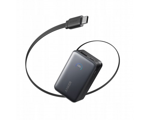 Anker Nano Power Bank (10K, 45W, Built-In Retractable USB-C Cable)