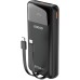 Dudao K15Pro 20000mAh 22.5W PD USB-C / USB-A / wbudowane kable Lightning, USB-C black