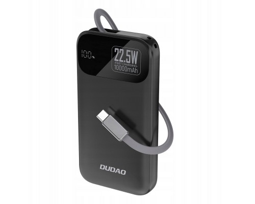 Dudao K31 10000 mAh 22,5W PD with a built-in kablem black