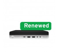 Komputer HP RENEW | Grade A | ProDesk 600 G4 Desktop Mini PC | Intel Core i3 | i3-8100T | 8 GB | SSD | 128 GB | Intel UHD Graphics 630 |
