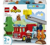 LEGO Duplo Wóz strażacki z wężem i strażaki (10473)