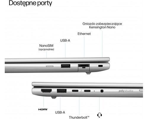 HP EliteBook 6 G1a AI PC AMD Ryzen AI 7 250 Laptop 35,6 cm (14") WUXGA 16 GB DDR5-SDRAM 512 GB SSD Wi-Fi 6E (802.11ax) Windows 11 Pro Srebrny