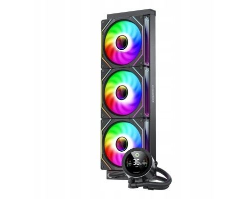 GameMax GameMax ICEBURG 360 DIGITAL BK system chłodzenia komputerów Procesor Chłodnica cieczy all-in-one 12 cm Czarny 1 szt.