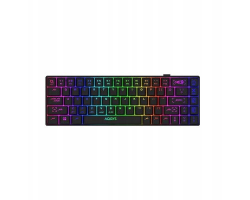 AQIRYS mechaniczna 65%/68 klawiszy Dual Mode: Wirelles&BT+Wired MIRA 2.0 black