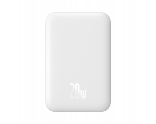 Baseus Baseus Airpow 6000mAh 20W  kablem Baseus Simple USB-C (20V/3A) 30cm - White