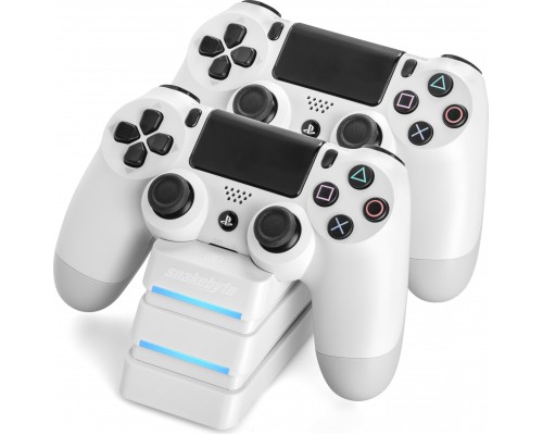 Snakebyte dual station charging TWIN:CHARGE 4 to the pads PS4 white