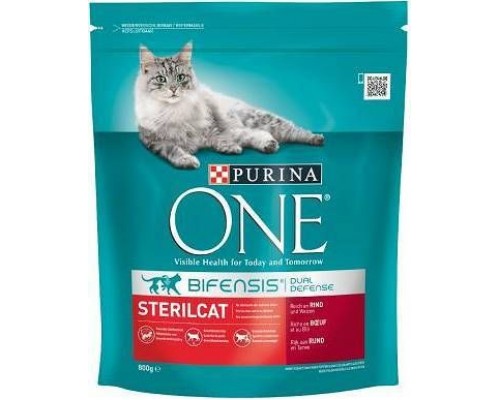 Purina One Cat Sterilcat Food z wołowiną dla kota 800g