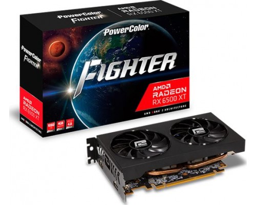 Power Color Radeon RX 6500 XT Fighter OC 4GB GDDR6 (AXRX 6500XT 4GBD6-DH/OC)