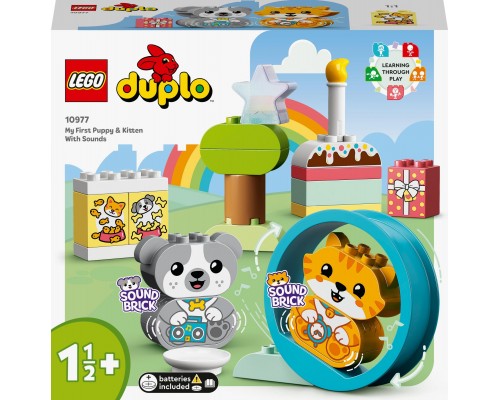LEGO Duplo Мой первый щенок и котенок со звуками (10977)