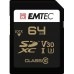 SD  Emtec Speedin Pro SDXC 64 GB Class 10 UHS-I/U3 V30 (ECMSD64GXC10SP)
