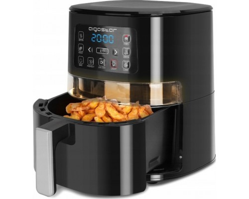 Air Fryer LED display-with viewing window 1600W 4L Black VDE/Maha
