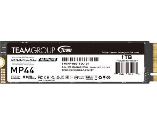 SSD TeamGroup MP44 1TB M.2 2280 PCI-E x4 Gen4 NVMe (TM8FPW001T0C101)