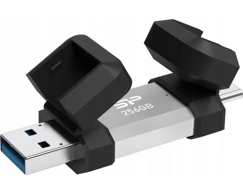 Pendrive Silicon Power Pendrive Silicon Power Mobile C51 256GB USB-A USB 3.2 Type-C 200MB/s Silver
