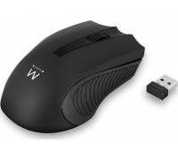 Ewent Ewent EW3221, Ambidextrous, Optical, RF Wireless, 1200 DPI, Black