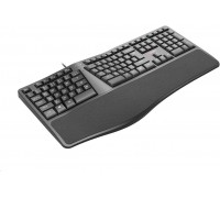 C-Tech C-TECH KB-113E USB, ERGO, czarny, CZ/SK