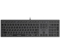 A4Tech A4tech FX60, Podświetlana biały, USB, CZ, szary