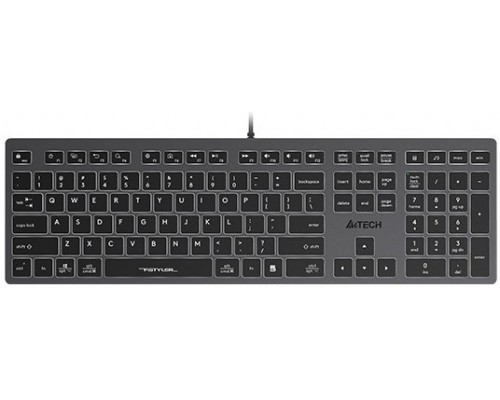 A4Tech A4tech FX60, Podświetlana biały, USB, CZ, szary