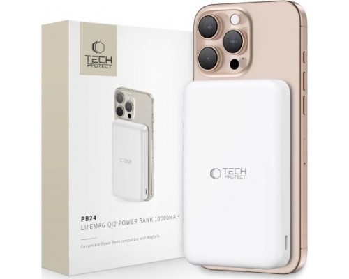 Tech-Protect TECH-PROTECT PB24 LIFEMAG QI2 MAGSAFE  10000MAH White