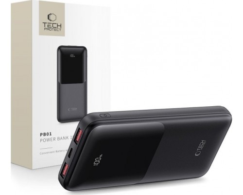 TECH-PROTECT PB01  10000MAH 22.5W Black