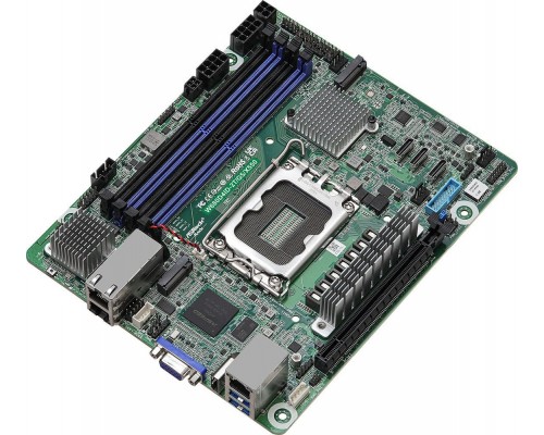 ASRock ASRock Mainboard W680D4ID-2T/G5/X550 mini-DTX Sockel 1700 DDR5-only Single